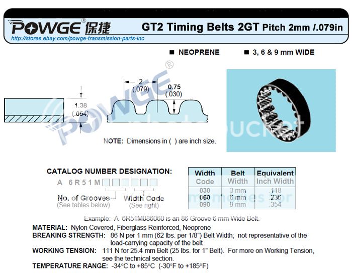 2GT Timing Belt L=172 232 240 244 640 810 GT2 Belts closed loop 5pcs