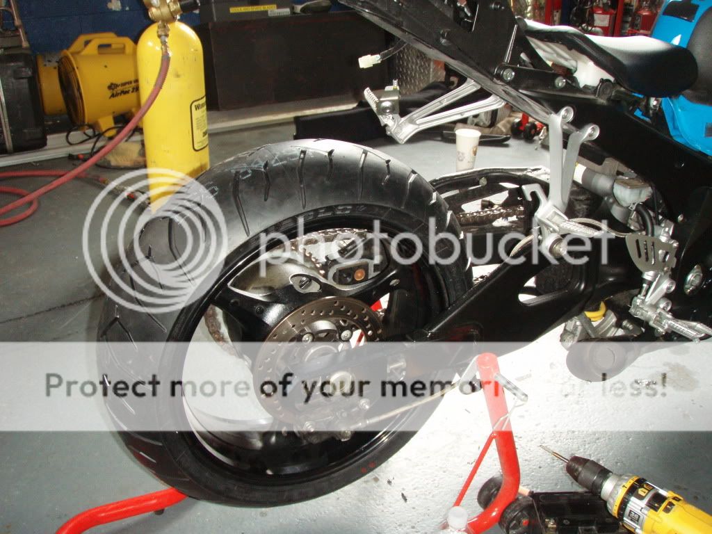 2005 2006 gsxr 1000 swingarm extensions and chain