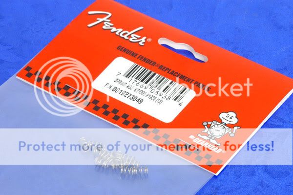 stratocaster bridge springs. Twelve (12) Genuine Fender New Nickel Stratocaster Bridge Saddle Springs.