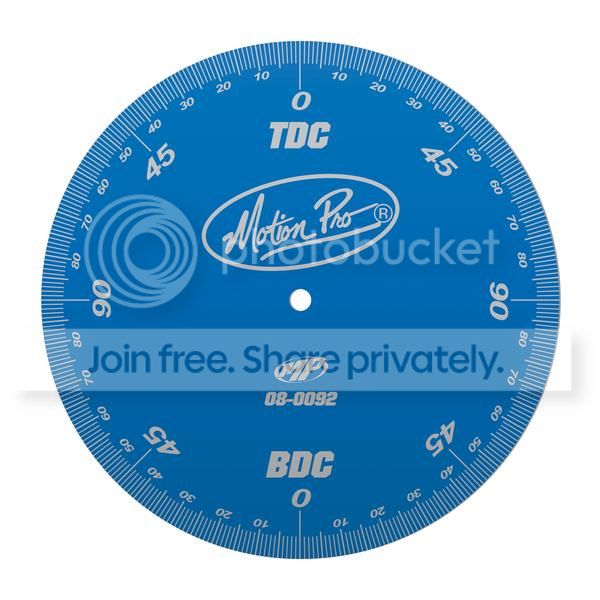 Motion Pro Engine Timing Degree Wheel Ignition Cam Blue NEW Tool 08-0092